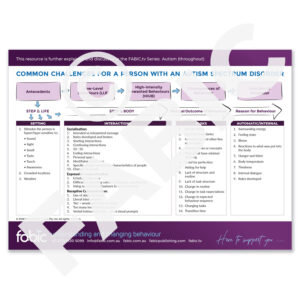 FABIC POSTER 31 Common challenges for a person with ASD