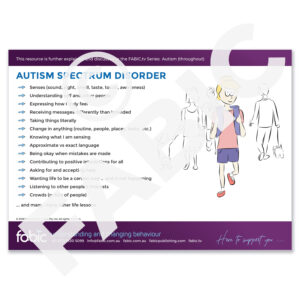 FABIC POSTER 28 Autism Spectrum Disorder