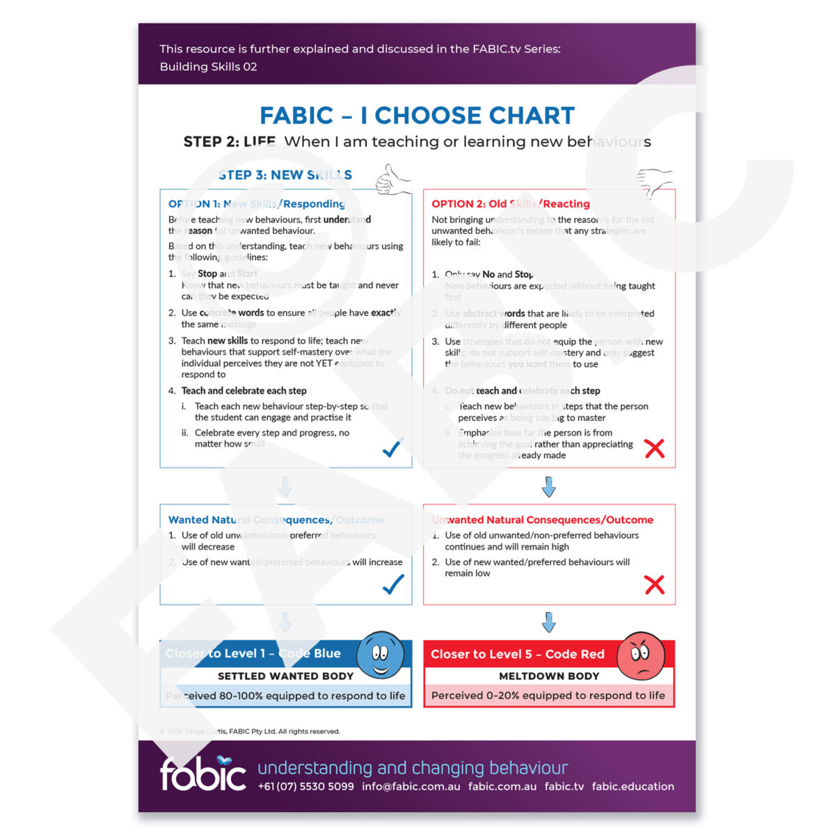 FABIC I CHOOSE CHART 01 When I am teaching or learning new behaviours