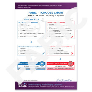 FABIC I CHOOSE CHART 14 When I am sitting at my desk