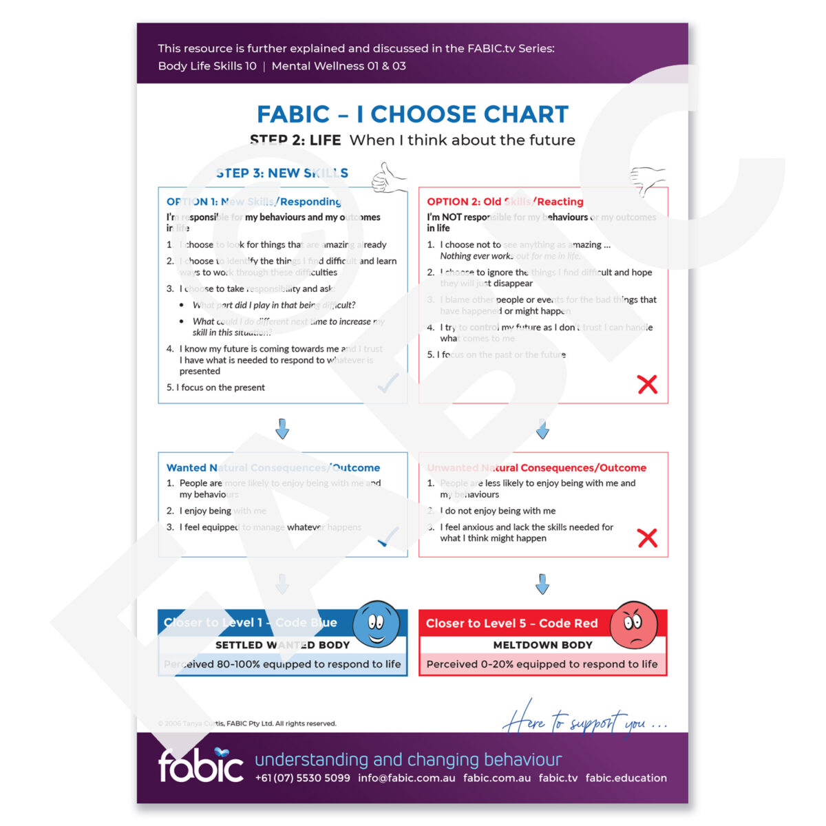 FABIC I CHOOSE CHART 16 When I think about the future