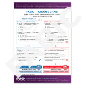 FABIC I CHOOSE CHART 23 When other people break rules or do something I don't like