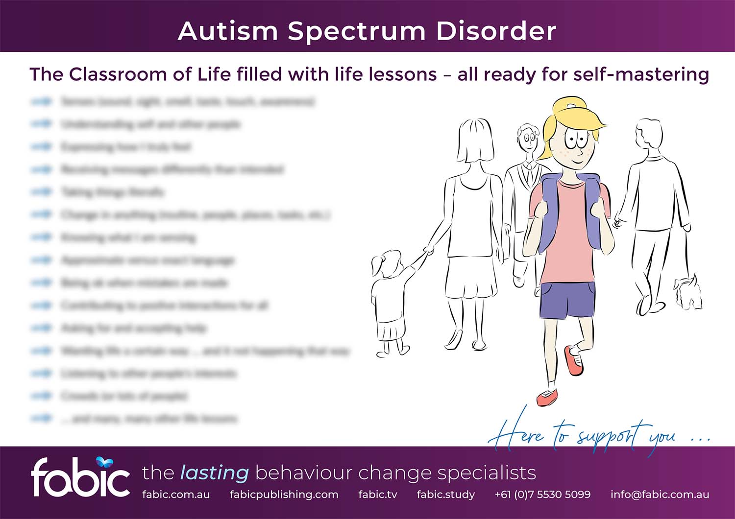 Fabic Autism Poster by Tanya Curtis
