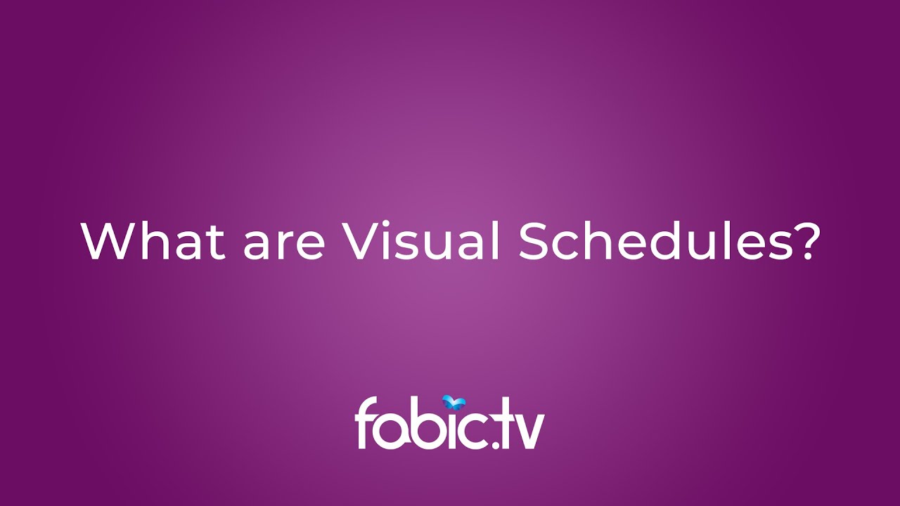 What are visual schedules?