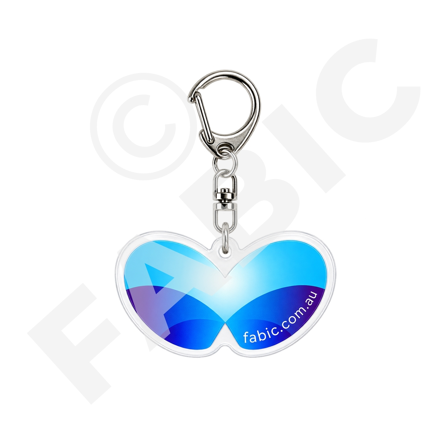 FABIC Key Ring Butterfly back Template